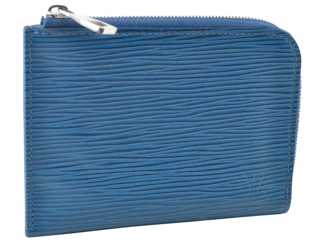 Portafoglio Louis Vuitton Blu  ref.157460