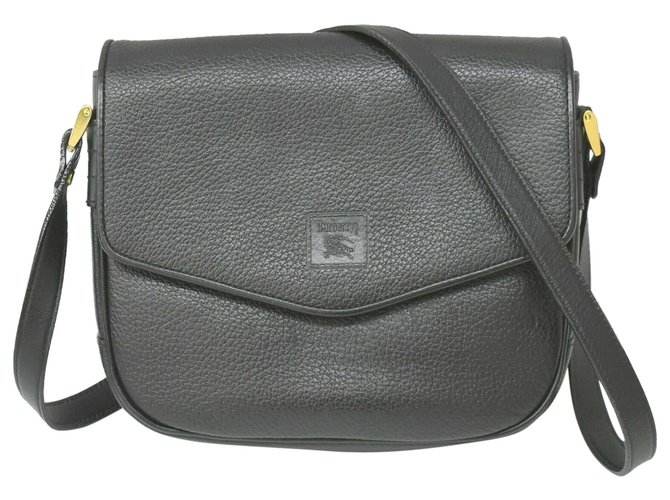 Burberry Handbag Black Leather  ref.157494