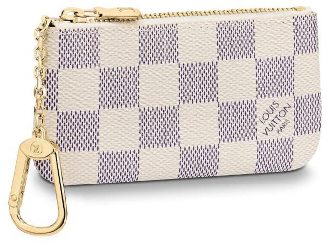 Louis Vuitton bolsa para llaves nuevo Beige Cuero  ref.157553