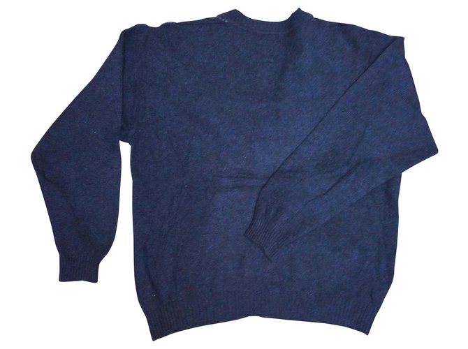 Lacoste Cardigan cardigan Blu scuro Lana  ref.157575