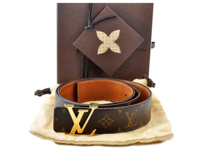 Louis Vuitton Belt Marrom Lona  ref.157682