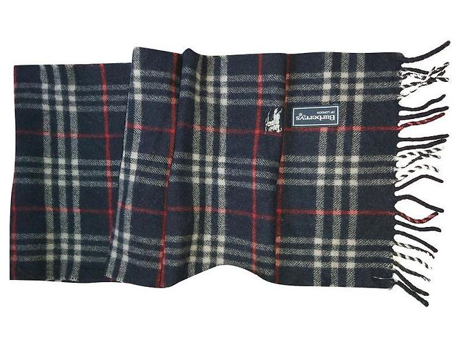 Burberry Sciarpe da uomo Blu navy Lana