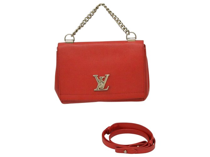 Louis Vuitton Crossbody Bag Red Leather ref.157709 - Joli Closet