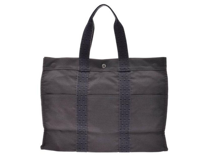 Hermès Handbag Grey Leather  ref.157732