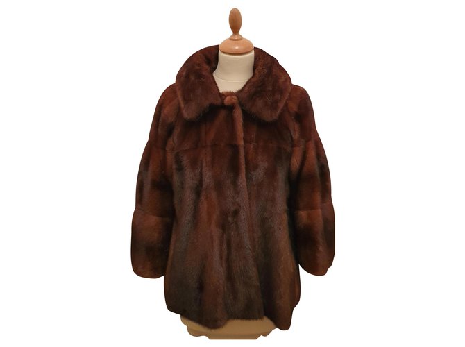 Revillon Jackets Brown Fur  ref.157738