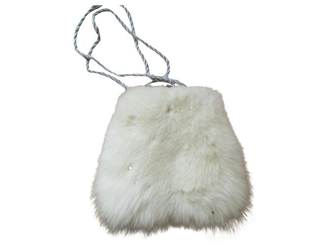 Autre Marque White fox pouch. Fur  ref.157779