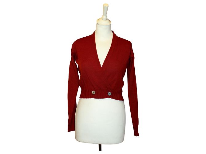 Romeo Gigli Vintage gekreuzter Pullover
