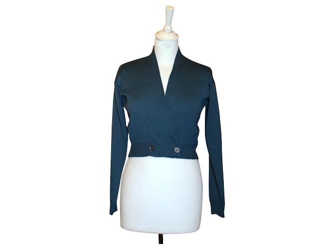 Romeo Gigli Vintage gekreuzter Pullover