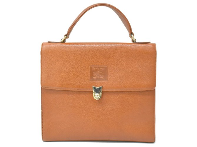 Burberry handbag Brown Leather  ref.157886