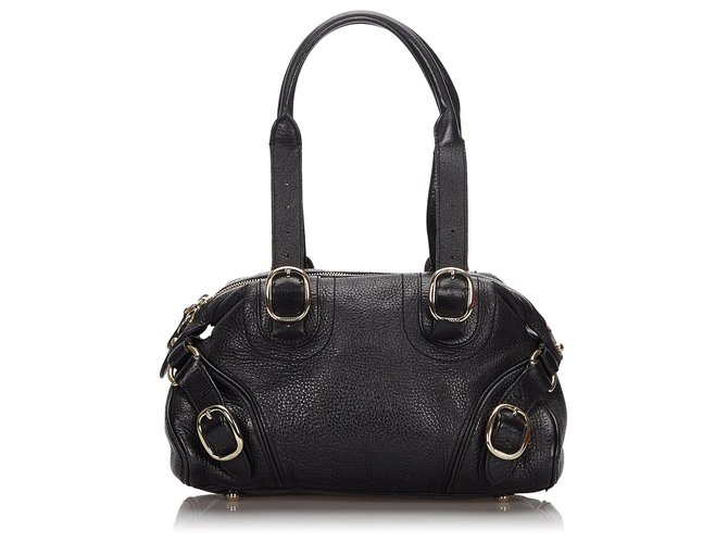 Burberry Black Leather Shoulder Bag  ref.157915