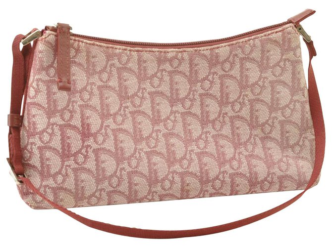 Christian Dior Pouch Toile Rouge  ref.158007