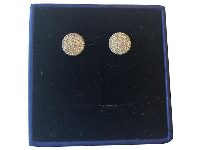Autre Marque 0Piercing diamant pavé en or blanc Argenté