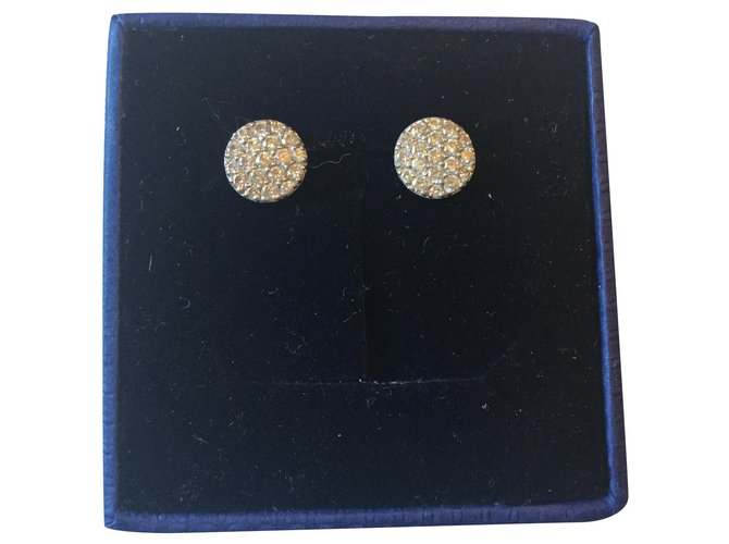 Autre Marque 0hrstecker Diamant pavé in weissgold Silber Weißgold  ref.158078