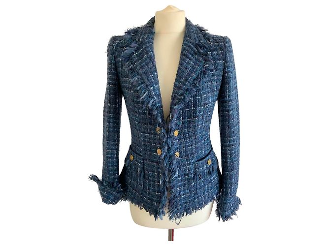Luisa Spagnoli Chaqueta de lana azul