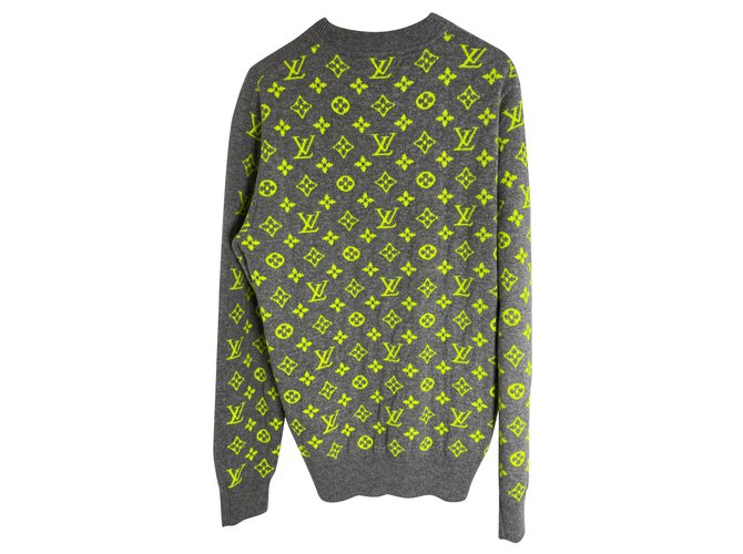 Louis Vuitton Neon Yellow Upside Down Sweater – Savonches