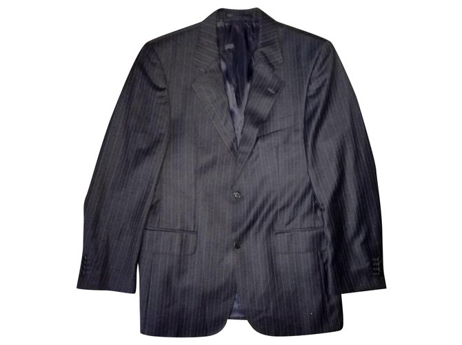 Chaqueta de traje gris Ermenegildo Zegna Tessuto, tamaño 48 Lana  ref.158121