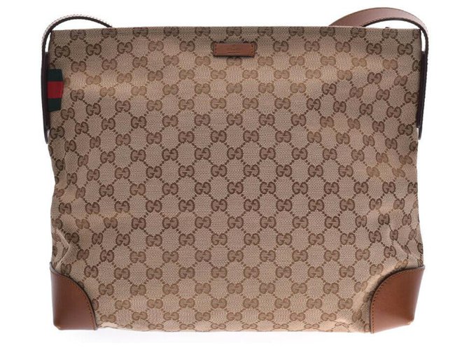 Gucci bag Brown Cloth  ref.158163