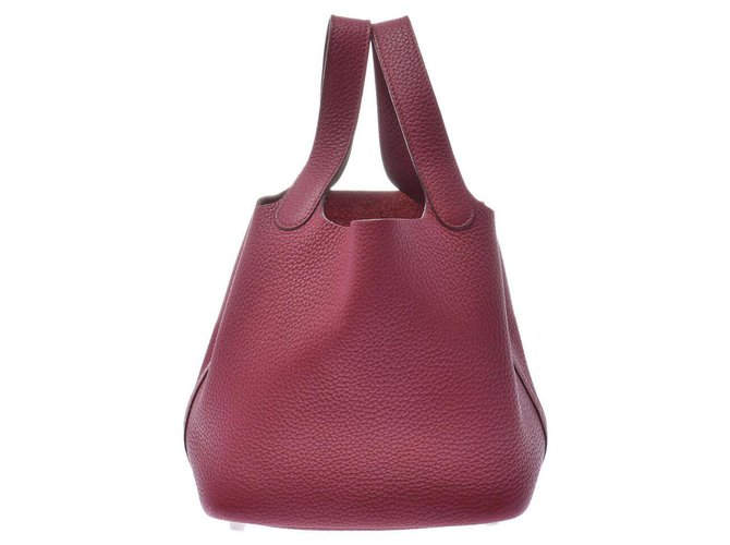 Picotin Hermès Handbag Leather  ref.158169