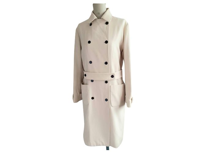 Cacharel Wool Coat Cream Size 38