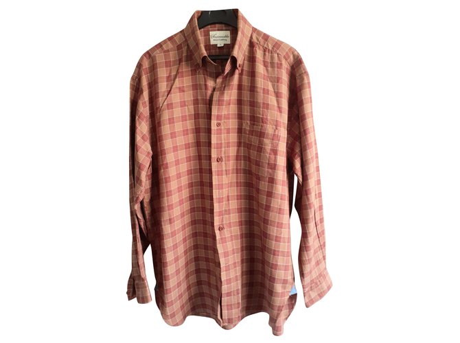 Façonnable Shirts Bronze Cotton  ref.158309