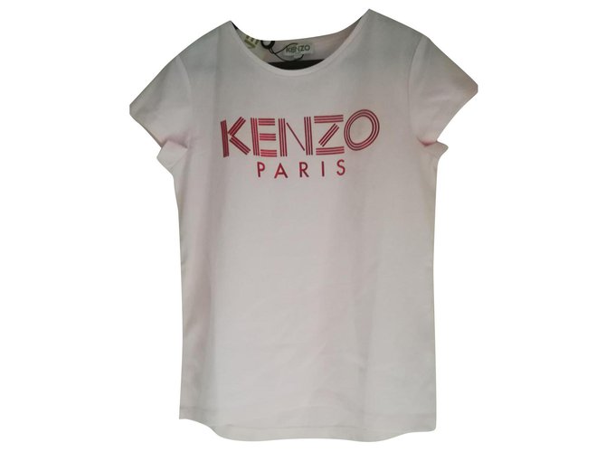 New Kenzo Girl T-Shirt 8 ans Pink Cotton  ref.158377