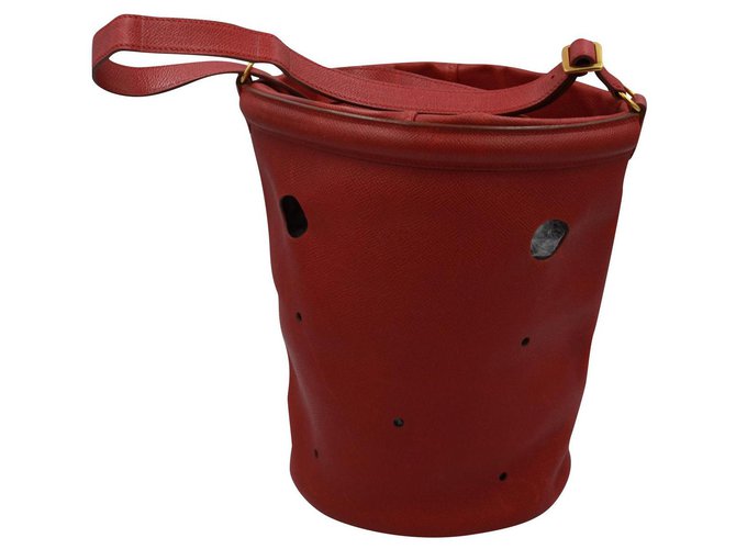 Hermès Handbags Red Leather  ref.158436