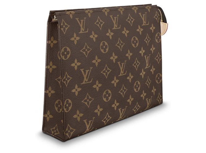 Toiletry Louis Vuitton new Bronze Leather  ref.158446