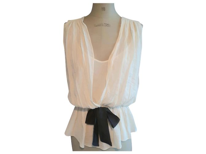 Top de noite Sandro Creme