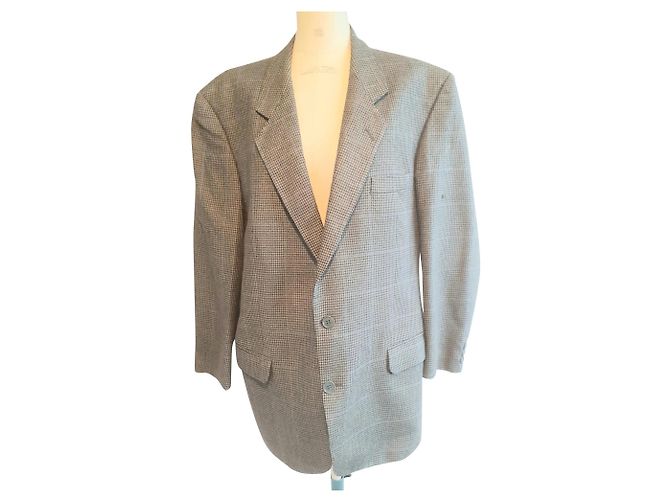 Yves Saint Laurent Wolljacke Olivgrün