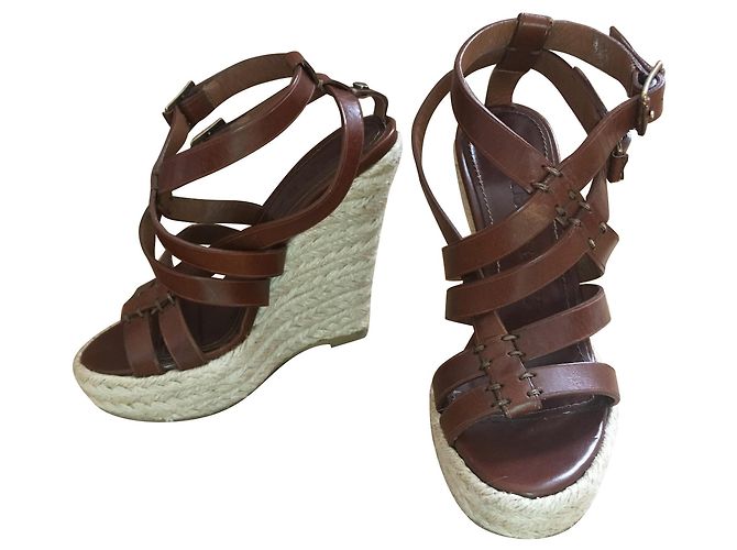 SPARTIATES-SANDALEN Burberry Braun Beige Hellbraun Dunkelbraun