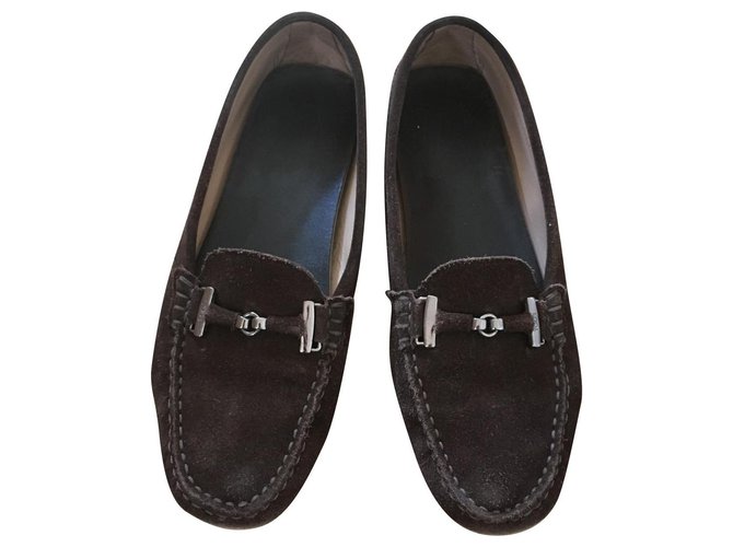 Loafers tod's Dark brown Suede  ref.158540