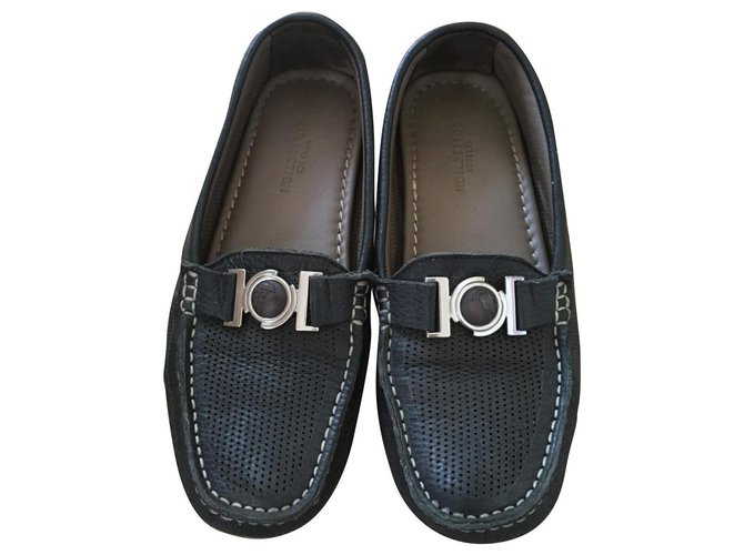 versace loafers blue