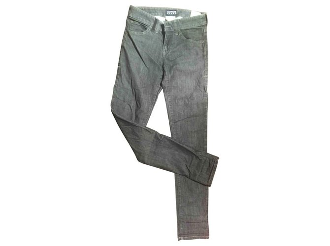 Slim jeans emporio armani Black Grey Dark grey Cotton  ref.158578