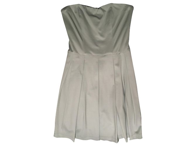 Mini vestido Pinko de viscose turquesa com corpete de espartilho Verde claro