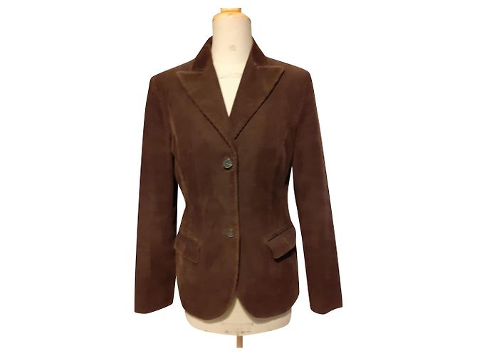 Hugo Boss Super Blazer Dunkelbraun Samt
