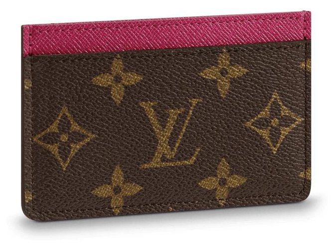 Louis Vuitton LV card wallet new Brown Leather  ref.158893