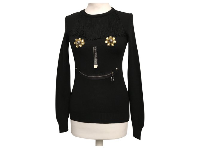 Moschino Cheap And Chic Knitwear Black Wool  ref.158944