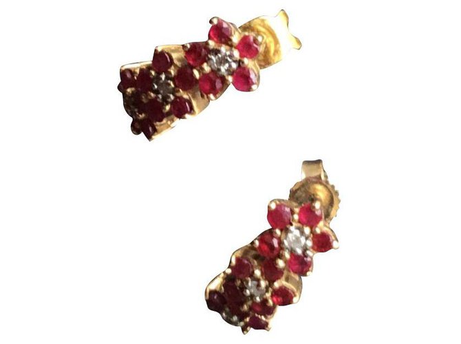 Autre Marque Earrings Red Gold  ref.159044