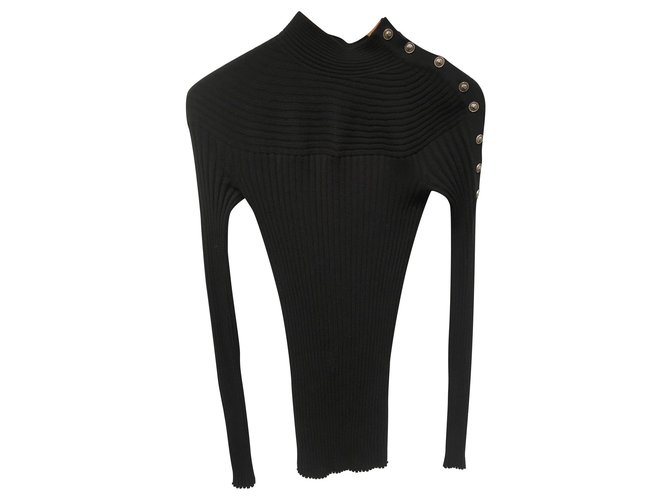 Chanel Knitwear Black Cashmere  ref.159067