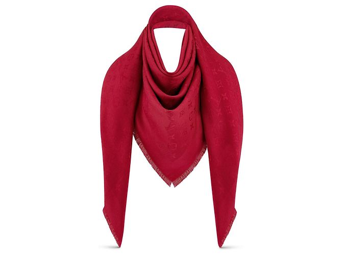 louis vuitton Monogram Shawl pomme d'amour rojo Roja