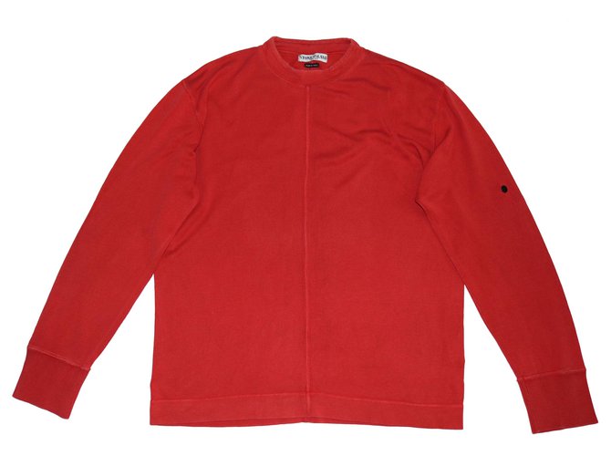 Stone Island Sweaters Red Cotton  ref.159129