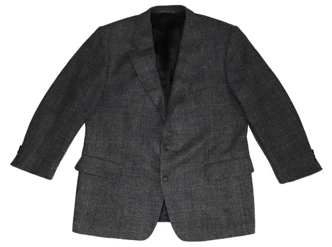 Burberry Blazers Jackets Grey Wool  ref.159140
