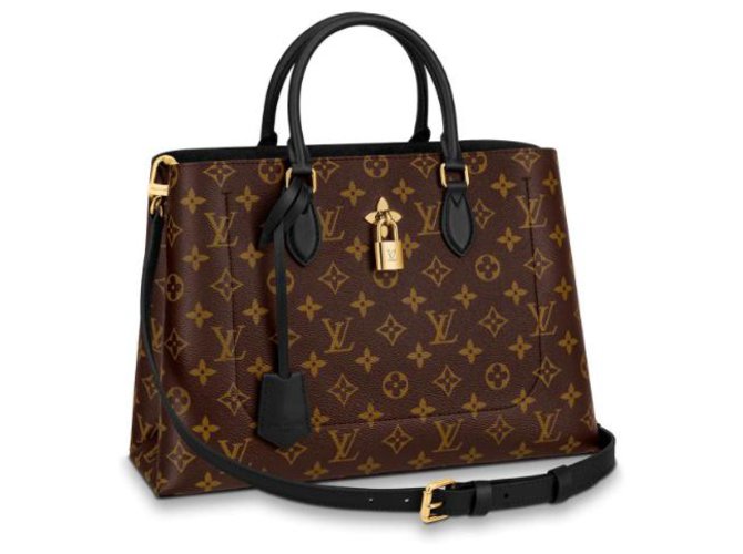 Louis Vuitton Bolsa flor LV novo Marrom  ref.159168