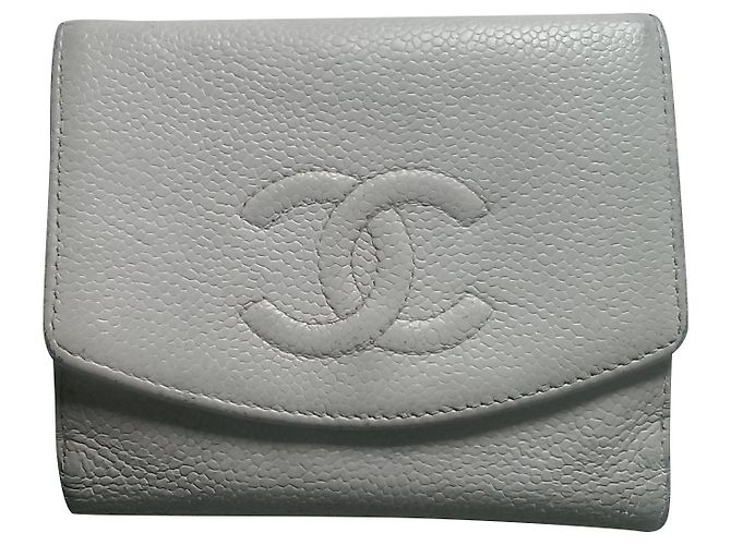 Cambon Cartera Chanel de cuero blanco
