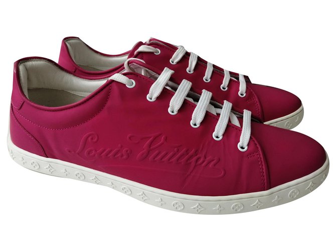 Louis Vuitton Sneakers Pink Leather  ref.159297
