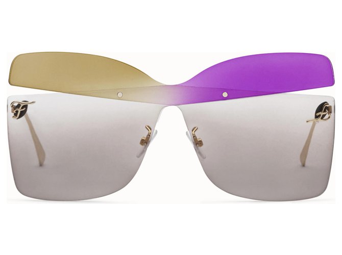 LUNETTES LUNETTES DE SOLEIL LUNETTES FENDI KALIGRAPHIE Multicolore  ref.159319