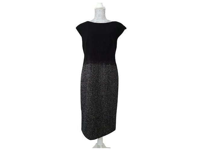 Atemberaubendes ESCADA-Kleid Schwarz Grau
