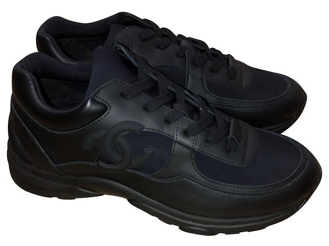 Cambon Chanel Herren Sneakers Schwarz