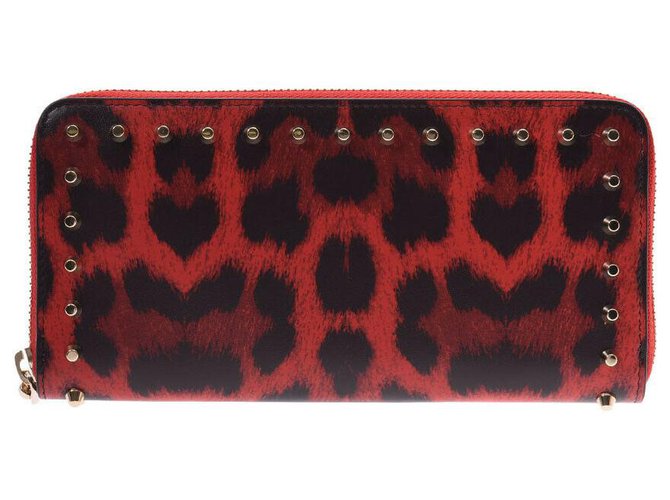 Christian Louboutin Purse Wallet Red Leather  ref.159396