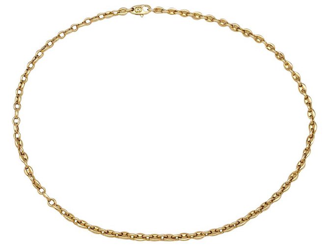 Cartier-Halskette aus Gelbgold, Maschenkaffeebohne. Gelbes Gold  ref.159502